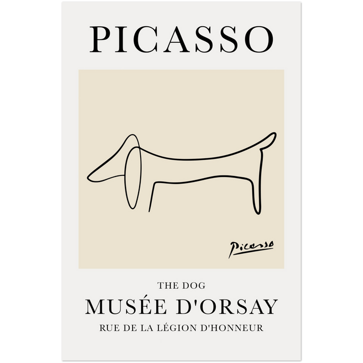The Dog Line Drawing by Pablo Picasso Print_Sugar & Canvas