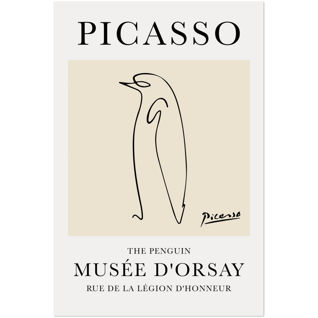 The Penguin Line Drawing by Pablo Picasso Print0dc2bb14-eb2b-420b-9d66-48d8762e31c1Sugar & Canvas