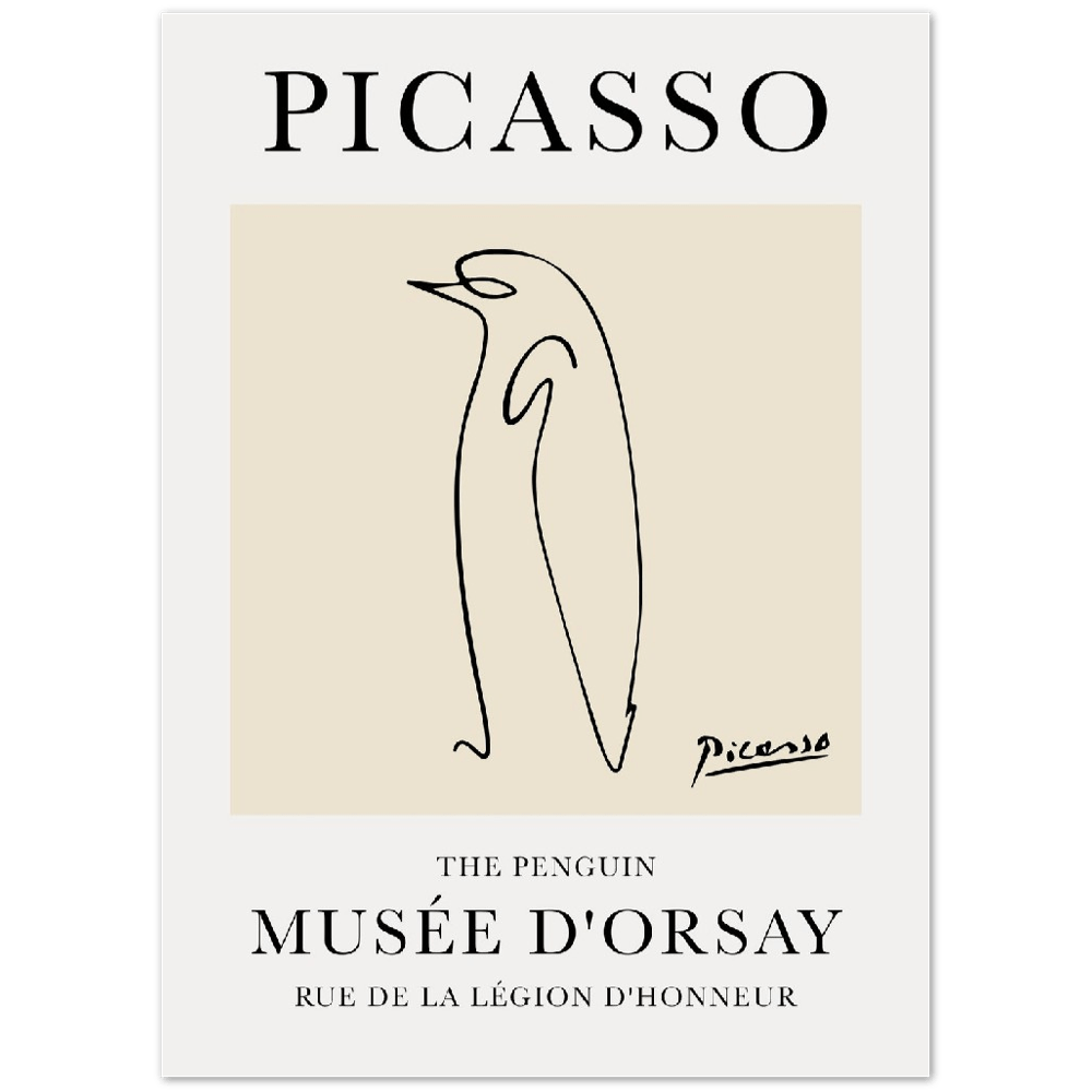The Penguin Line Drawing by Pablo Picasso Print_Sugar & Canvas