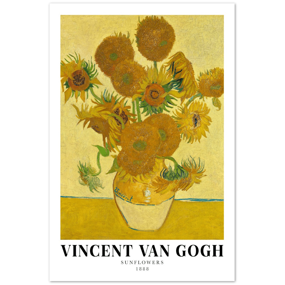 Van Gogh Sunflowers 1888 Art Print_Sugar & Canvas