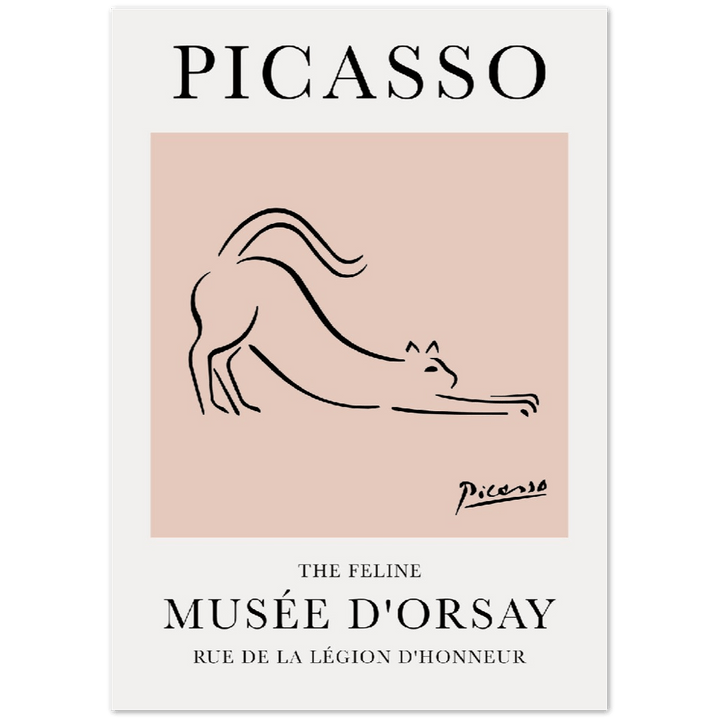 The Feline Line Drawing by Pablo Picasso Printc2fc6c86-1280-4bb0-b1cb-917f2a1472c7Sugar & Canvas