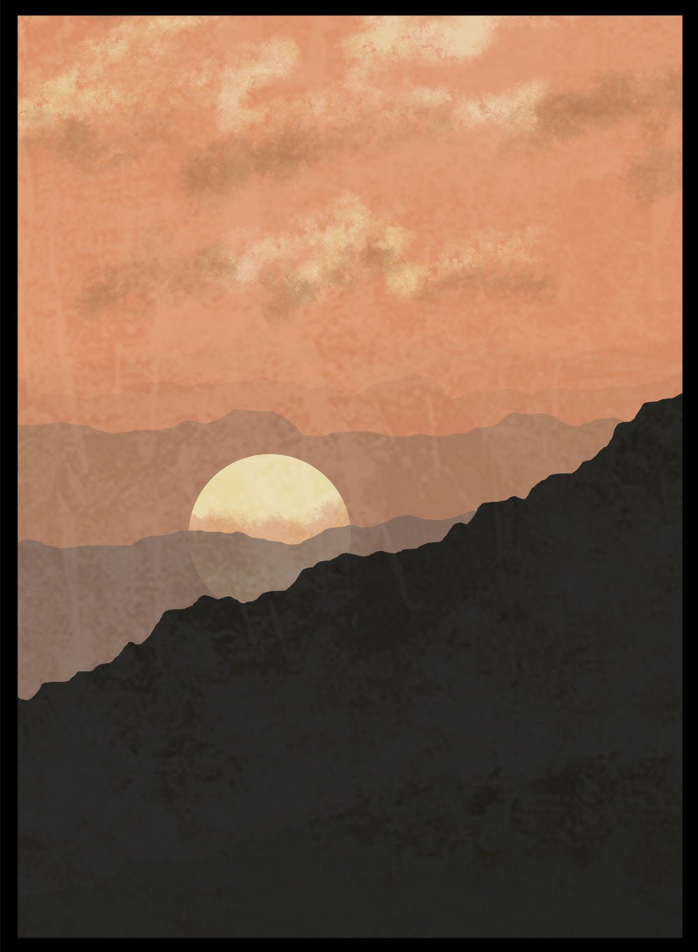 Abstract Mountains Art Print_Sugar & Canvas