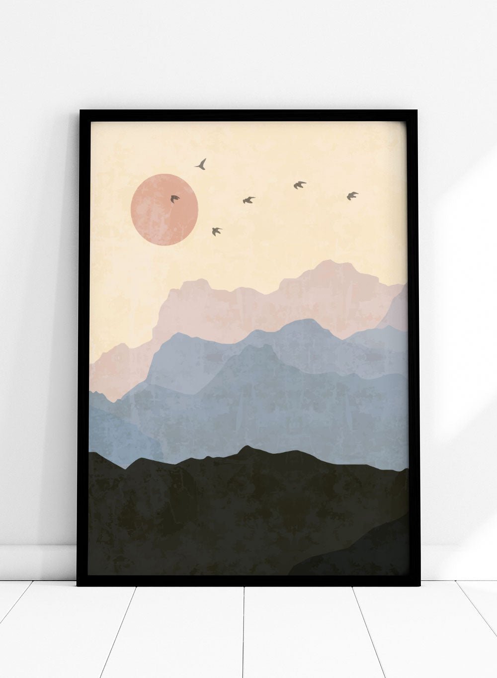 Abstract Mountains Art Print_Sugar & Canvas