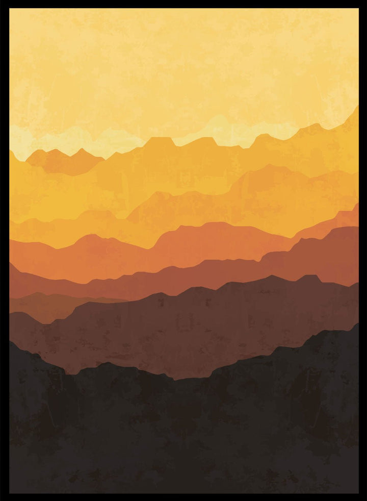 Abstract Mountains Art Print_Sugar & Canvas