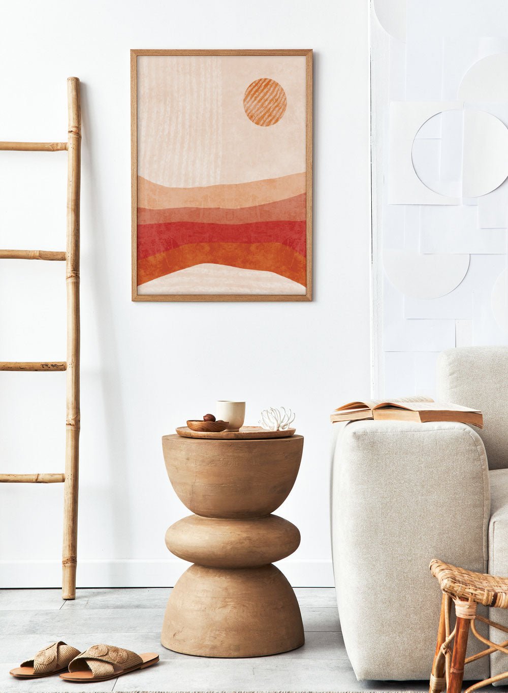 Abstract Sun & Mountains Art Print_Sugar & Canvas