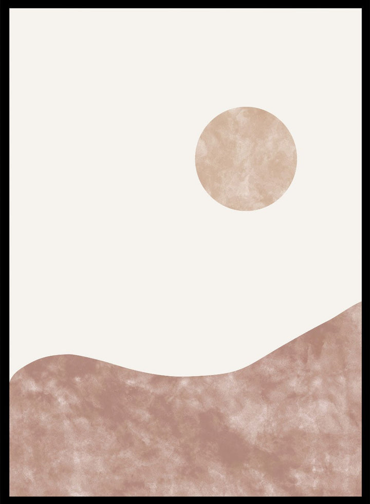 Abstract Sun & Mountains Art Print_Sugar & Canvas