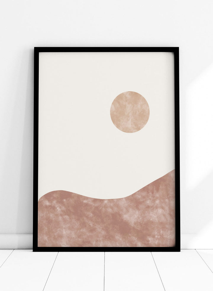 Abstract Sun & Mountains Art Print_Sugar & Canvas