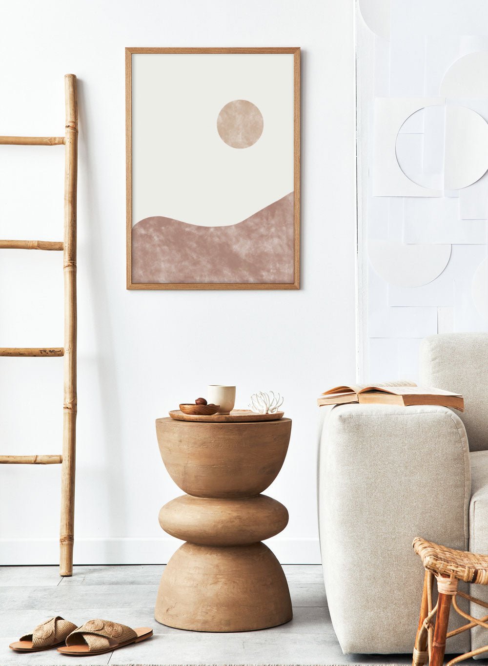 Abstract Sun & Mountains Art Print_Sugar & Canvas