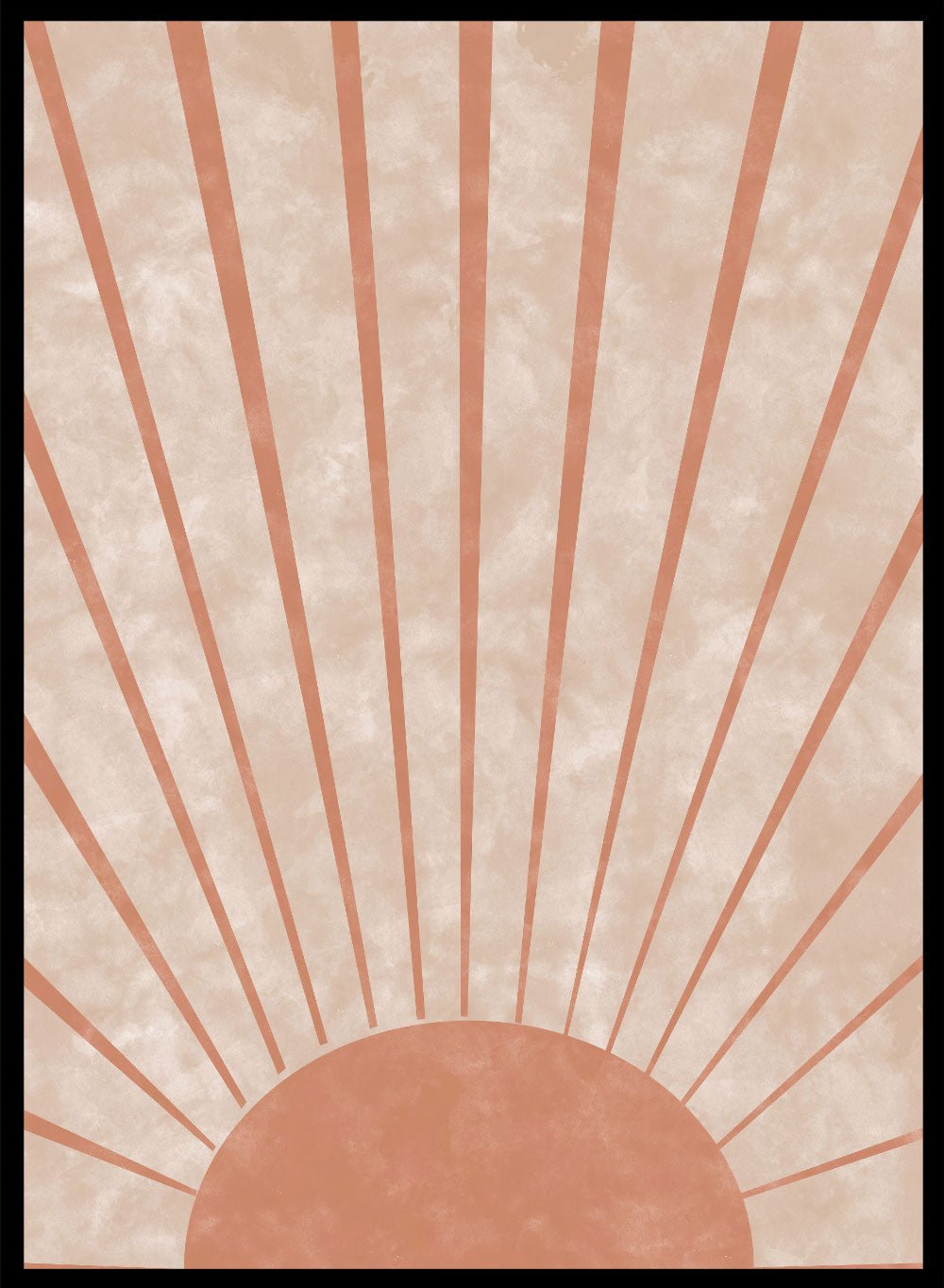 Mid - Century Sunburst Art Print_Sugar & Canvas