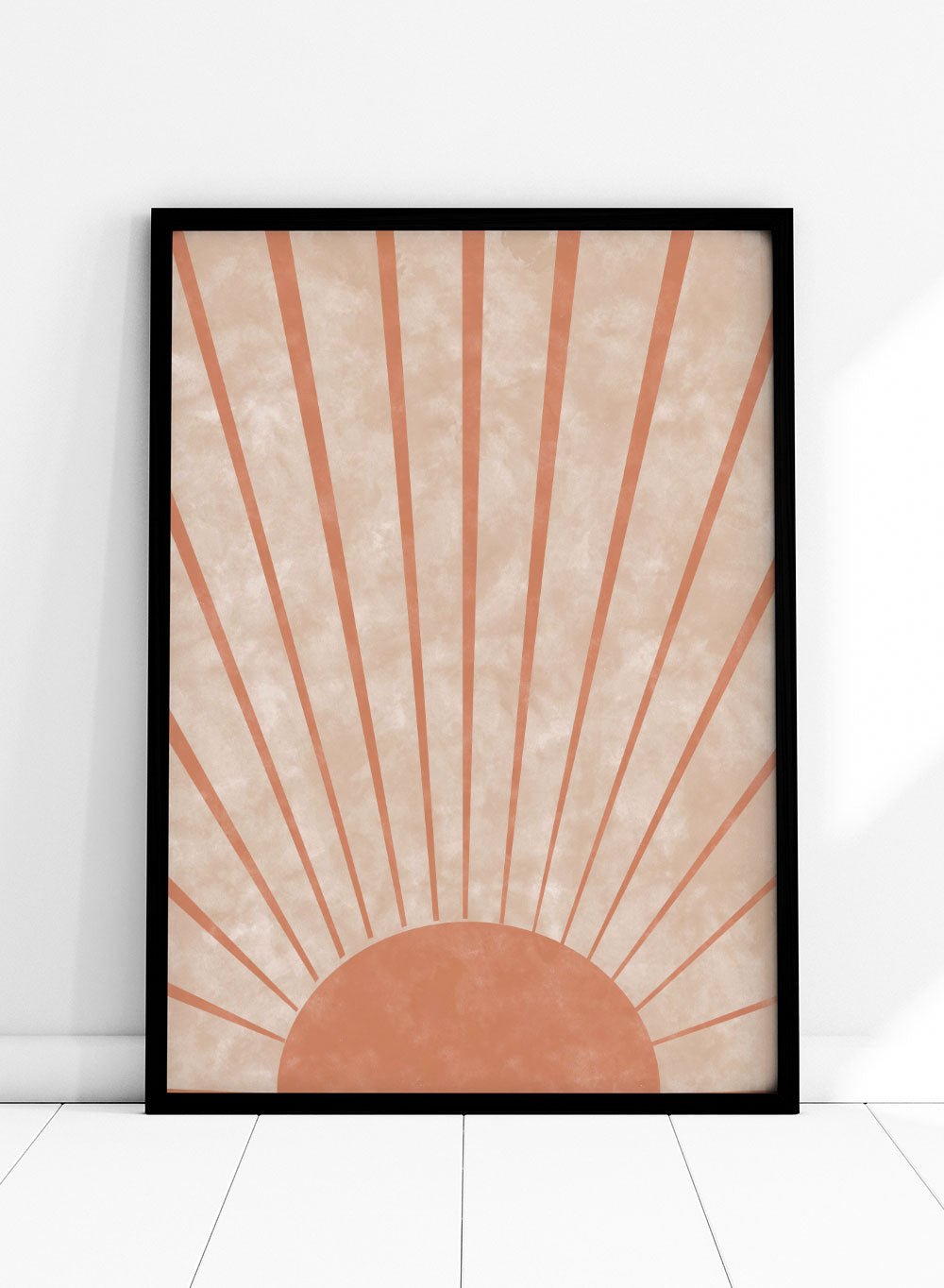 Mid - Century Sunburst Art Print_Sugar & Canvas
