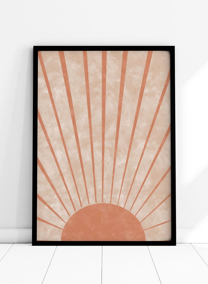 Mid - Century Sunburst Art Print_Sugar & Canvas