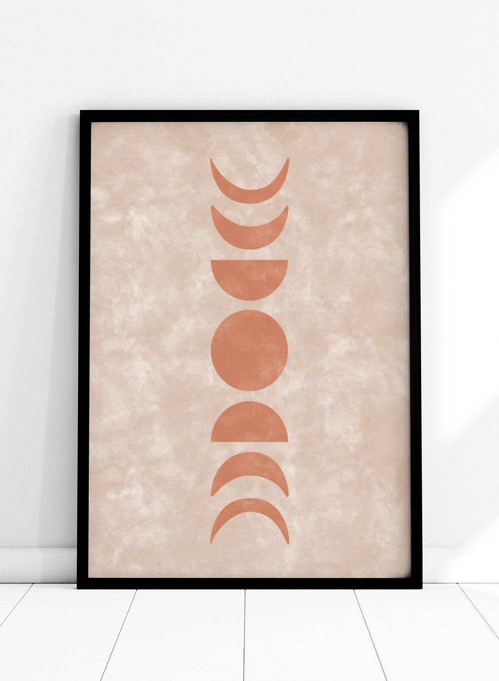 Mid - Century Moon Cycle Art Print_Sugar & Canvas