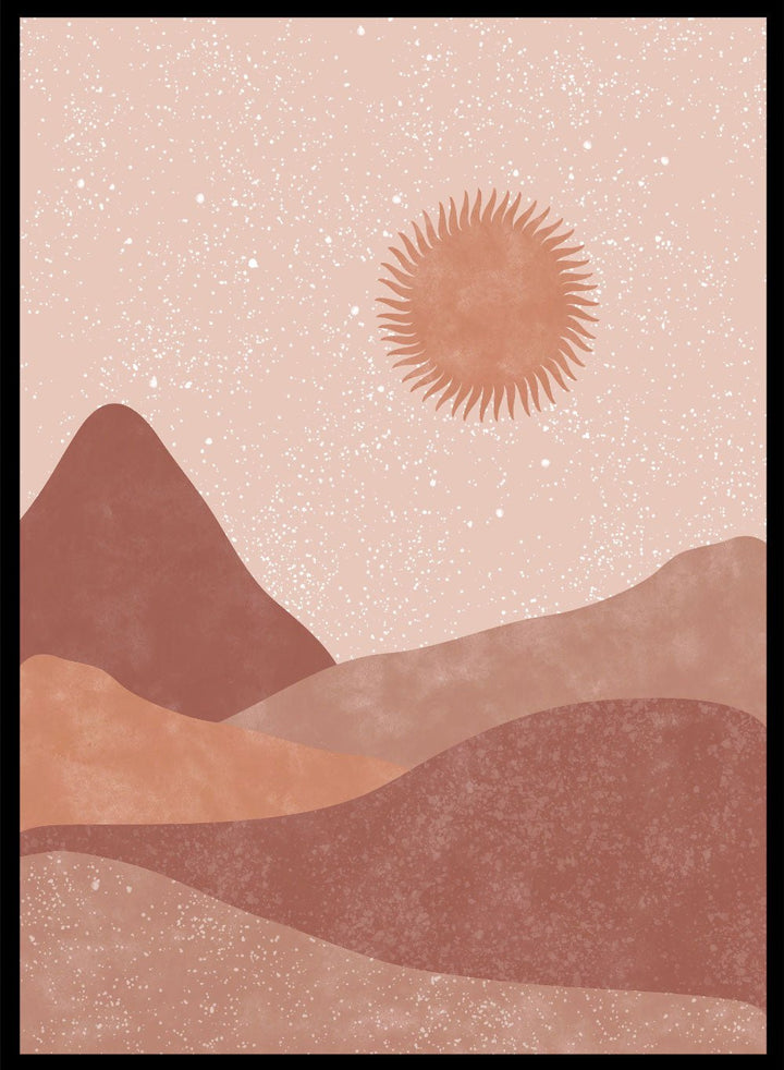 Abstract Sunset Art Print_Sugar & Canvas