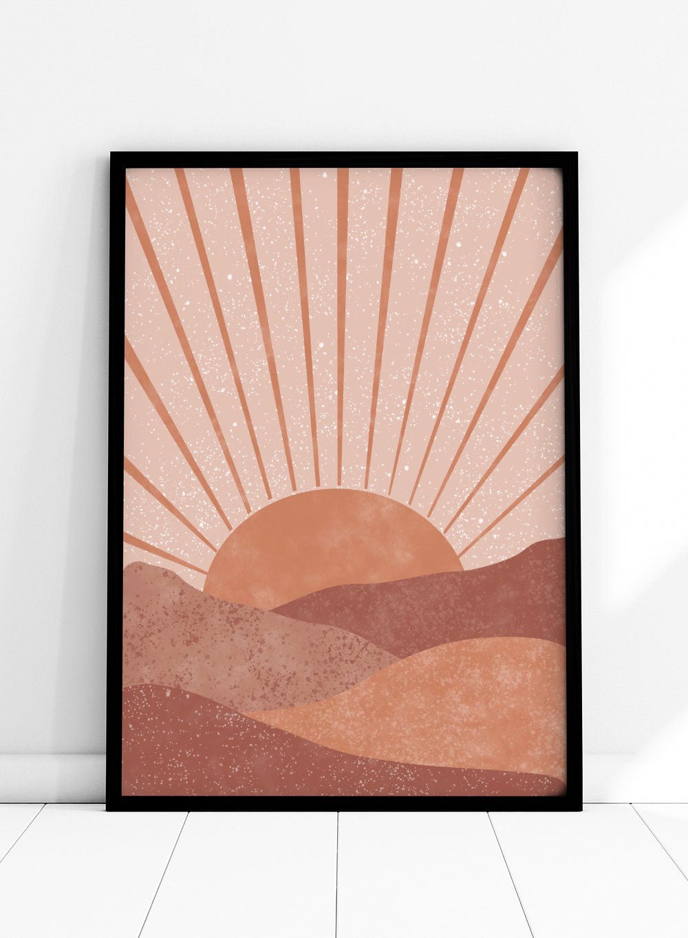 Abstract Sunrise Art Print_Sugar & Canvas
