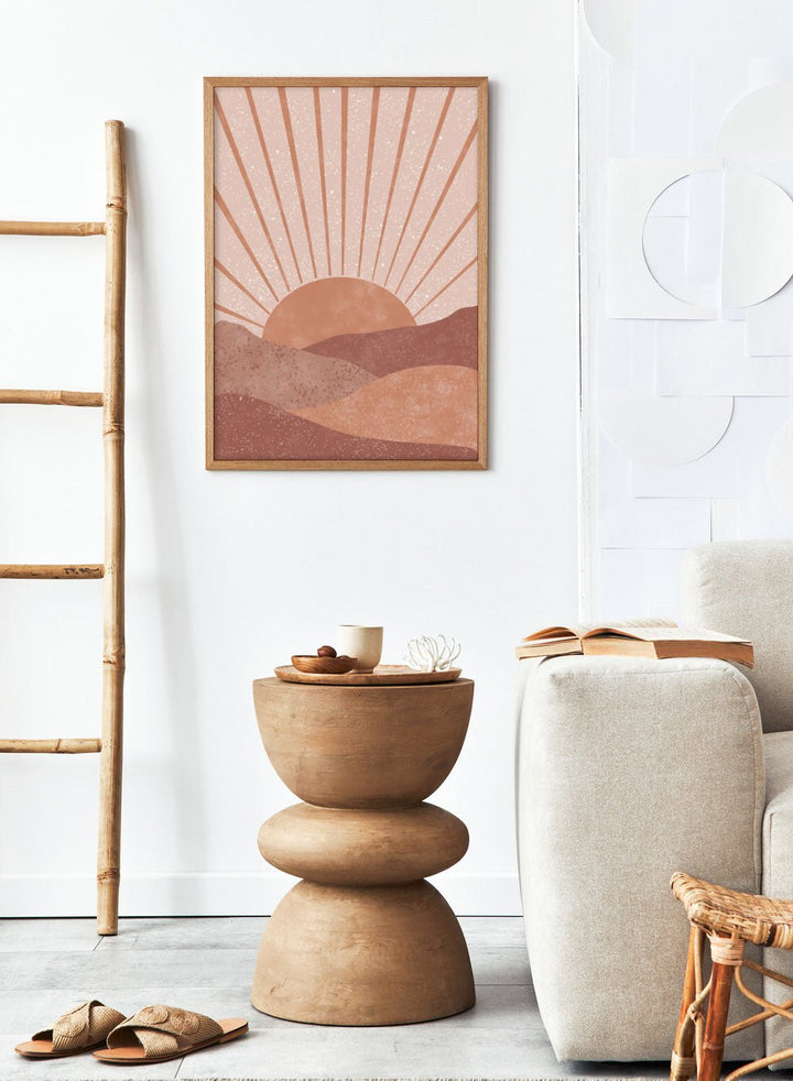 Abstract Sunrise Art Print_Sugar & Canvas