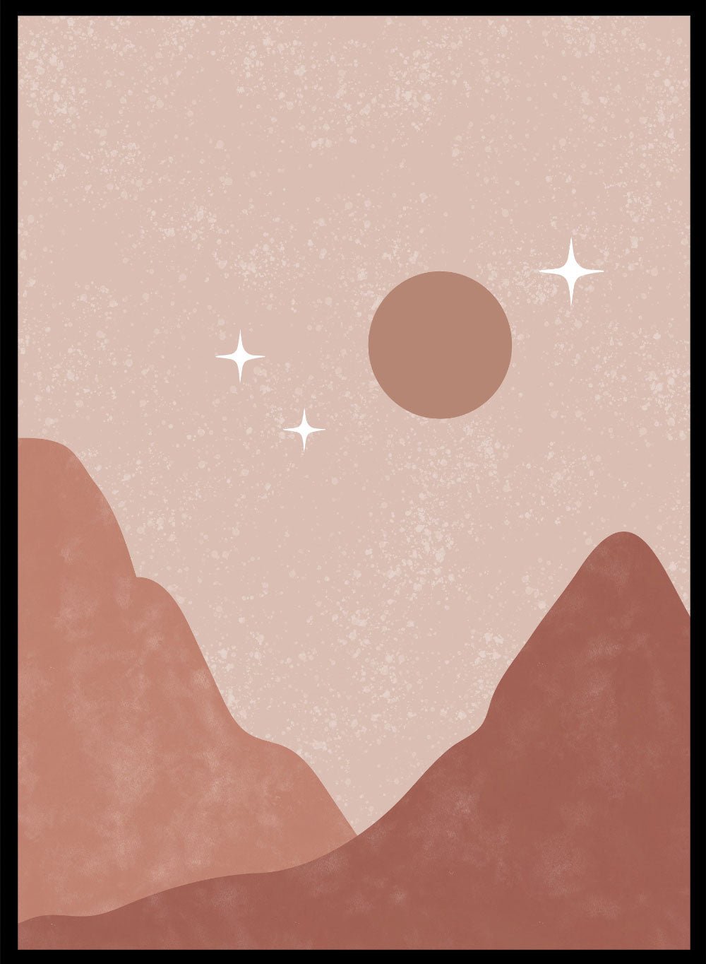 Abstract Sunset Art Print_Sugar & Canvas