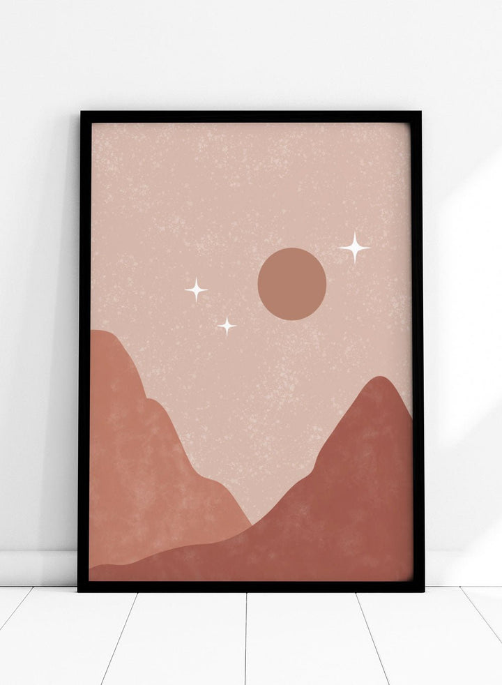 Abstract Sunset Art Print_Sugar & Canvas