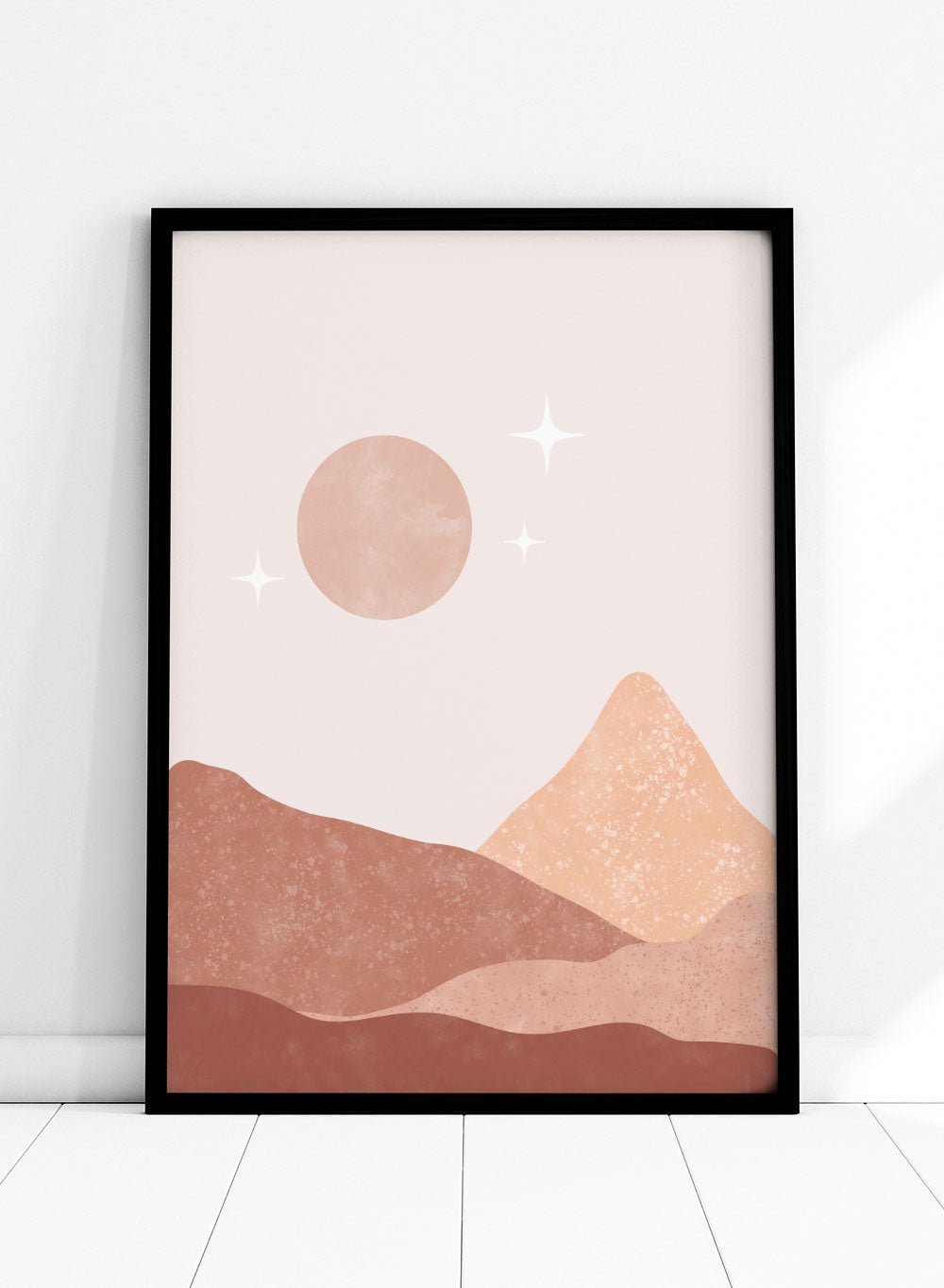 Abstract Sun & Mountains Art Print_Sugar & Canvas