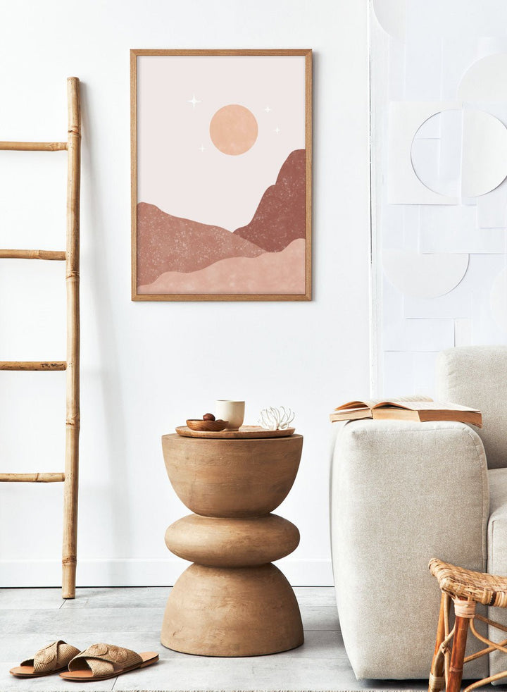 Abstract Sun & Mountains Art Print_Sugar & Canvas