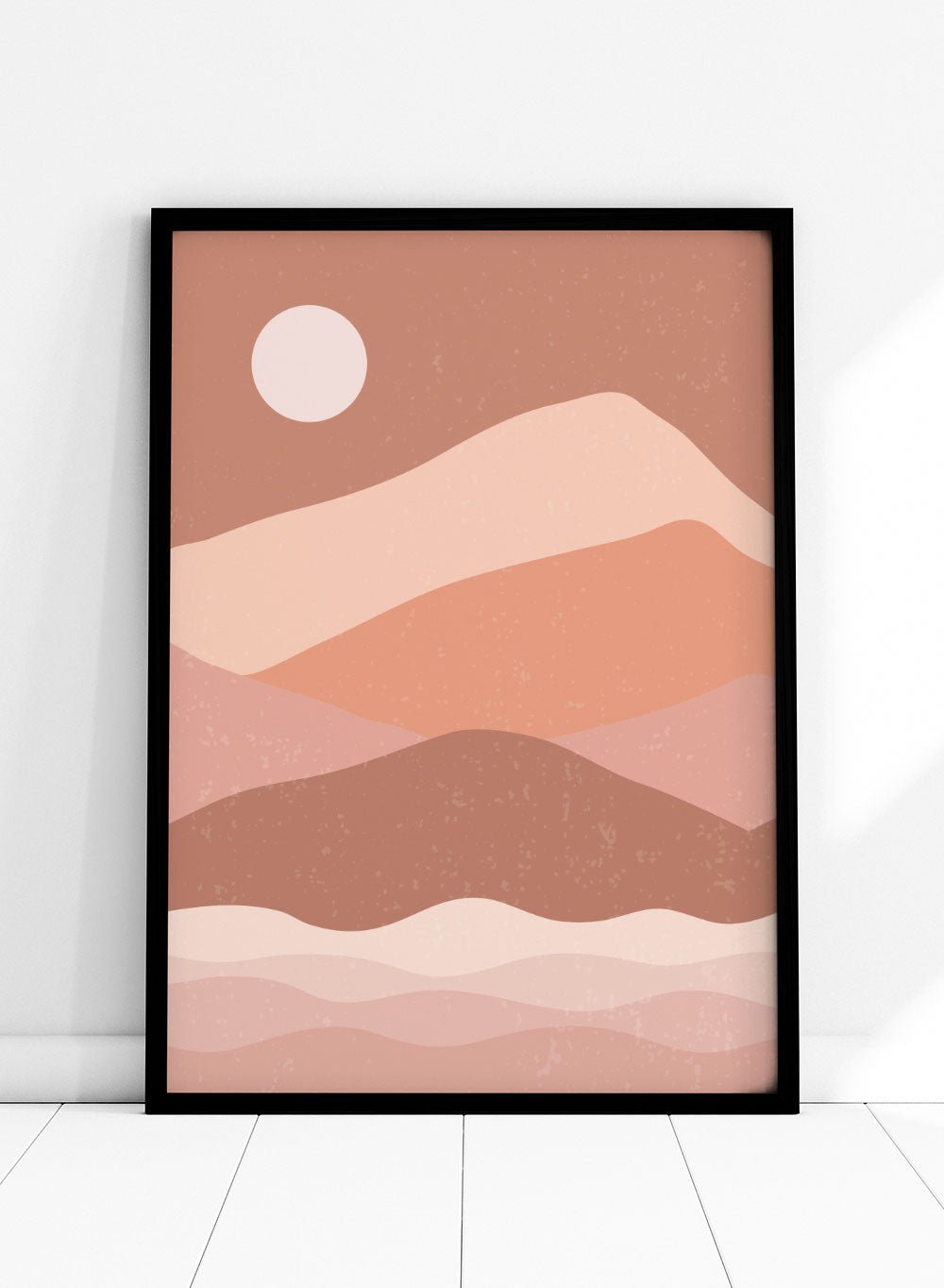 Abstract Sun & Mountains Art Print_Sugar & Canvas