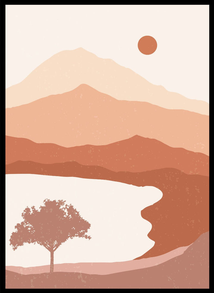 Abstract Landscape Art Print_Sugar & Canvas