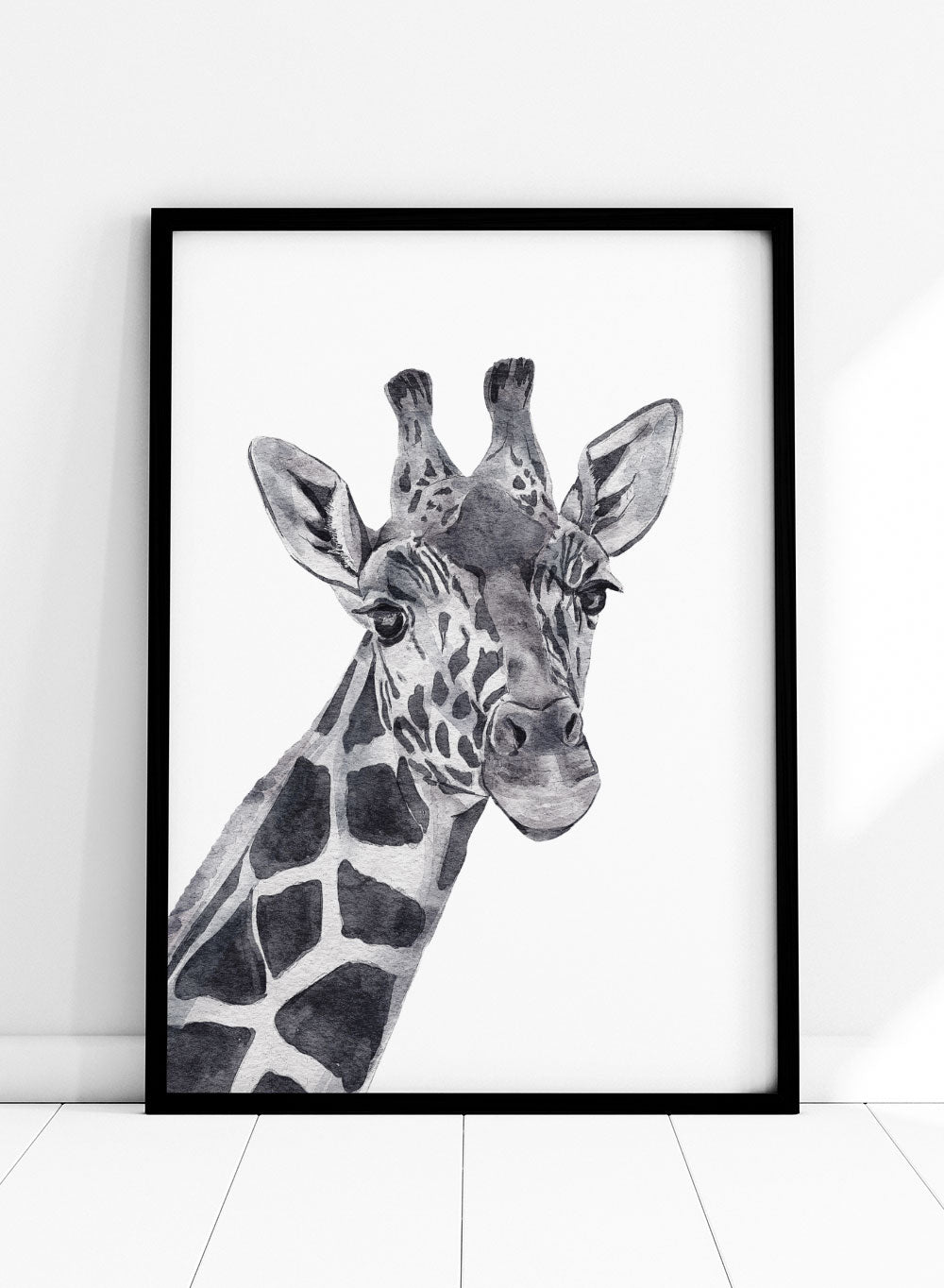 Giraffe Safari Animal Art Print_Sugar & Canvas