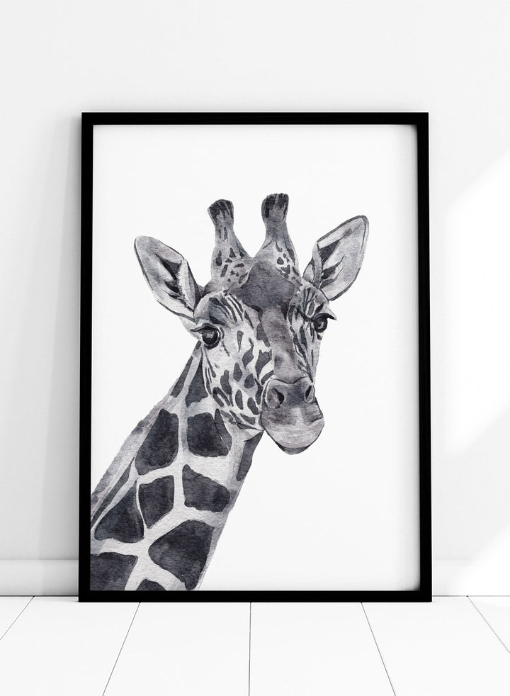 Giraffe Safari Animal Art Print_Sugar & Canvas