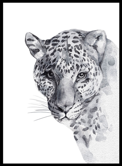 Sugar & Canvas 8x10 inches/20x25cm Leopard Safari Animal Art Print