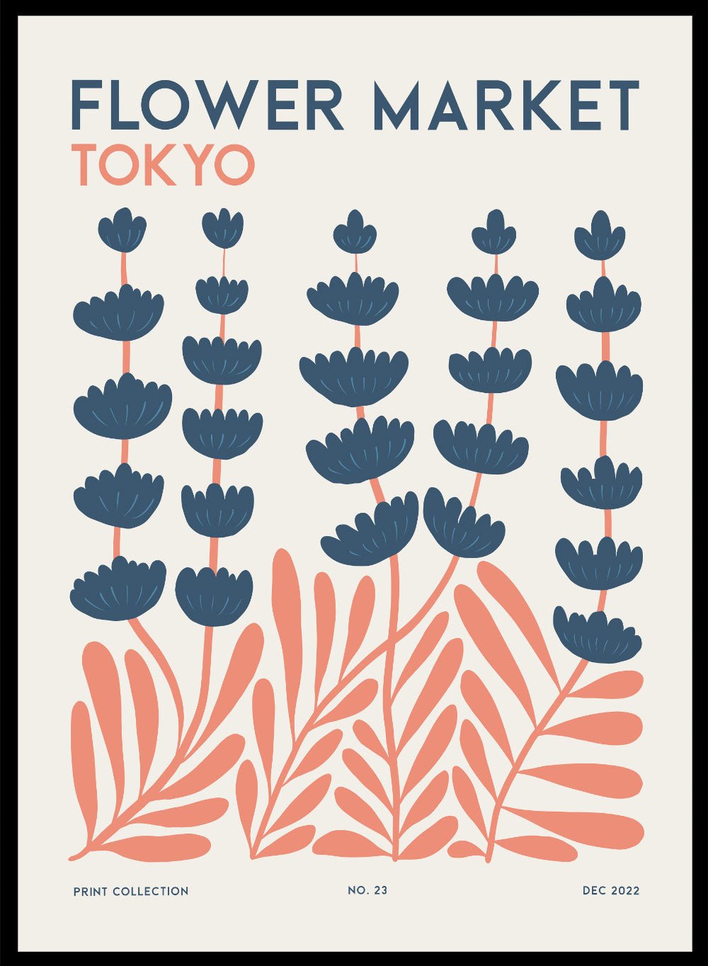 Flower Market Tokyo Abstract Art Print FM112_Sugar & Canvas