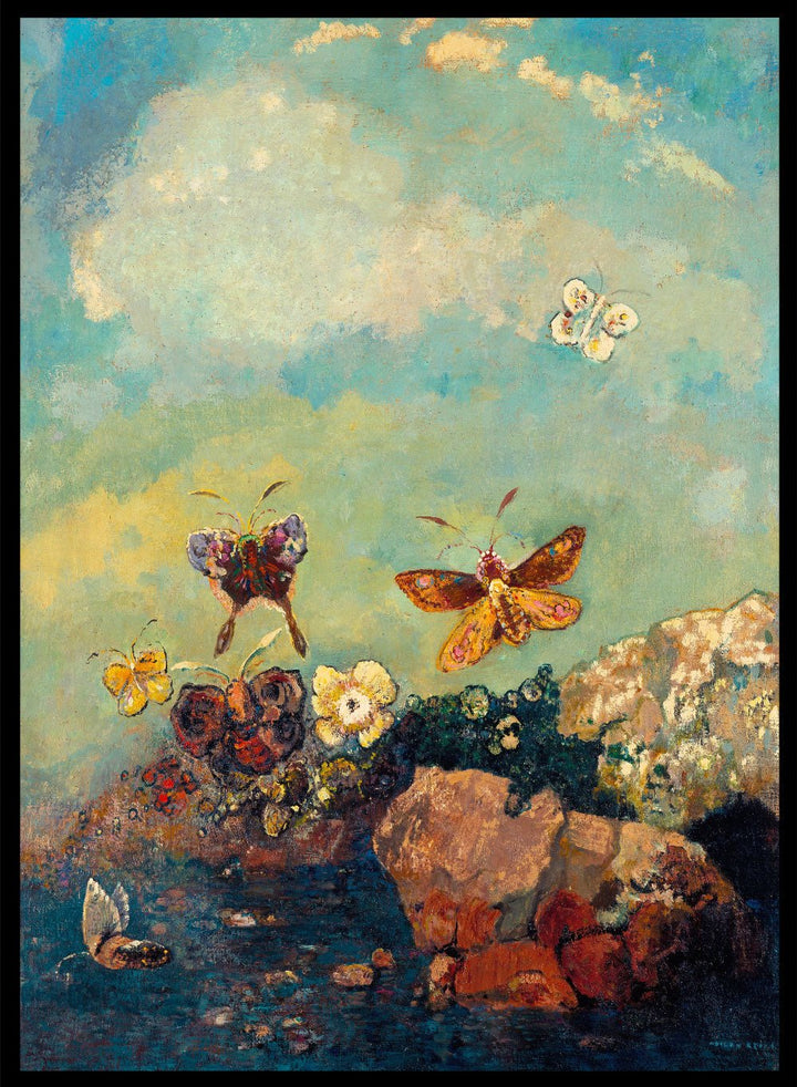 Odilon Redon Butterflies 1910 Art Print OR07_Sugar & Canvas