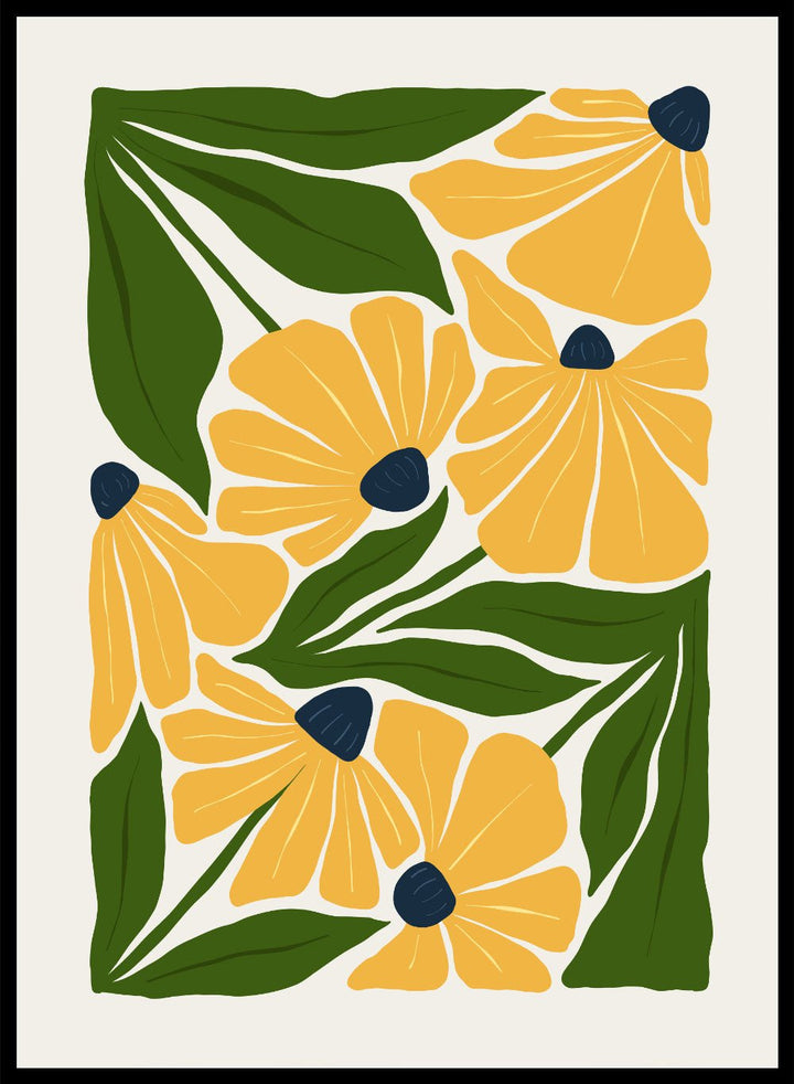 Abstract Botanical Art Print FM101_Sugar & Canvas