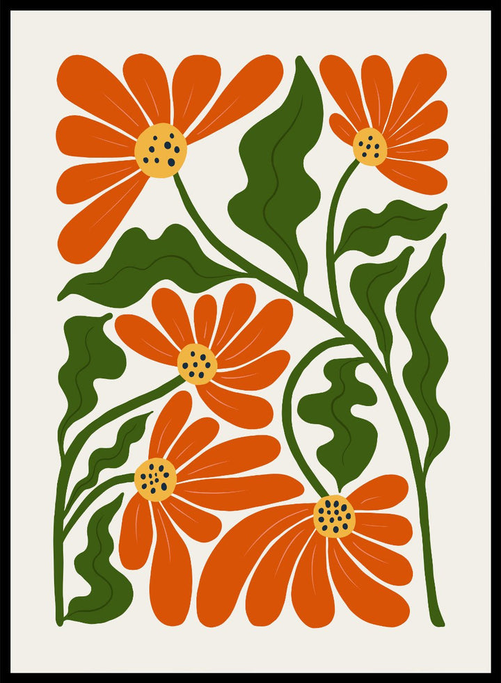 Abstract Botanical Art Print FM98_Sugar & Canvas