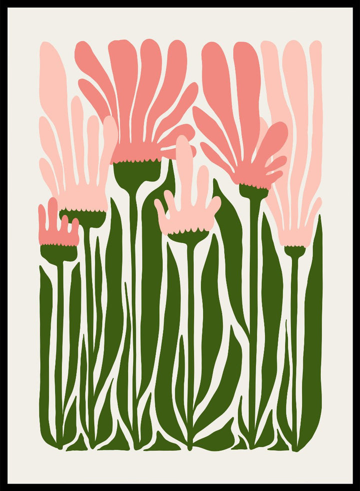 Abstract Botanical Art Print FM100_Sugar & Canvas