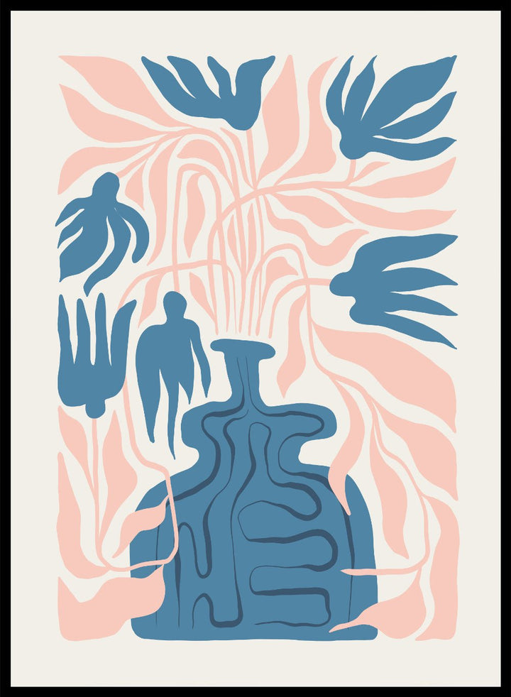 Abstract Botanical Art Print FM97_Sugar & Canvas