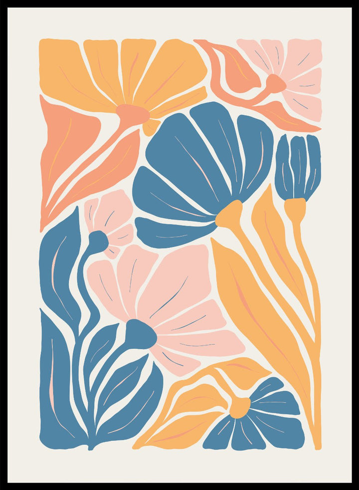 Abstract Botanical Art Print FM96_Sugar & Canvas