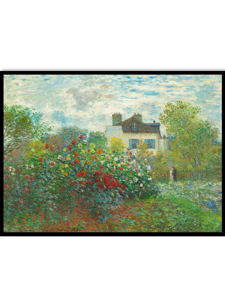 The Artist's Garden in Argenteuil 1873 by Monet Print N34B_Sugar & Canvas