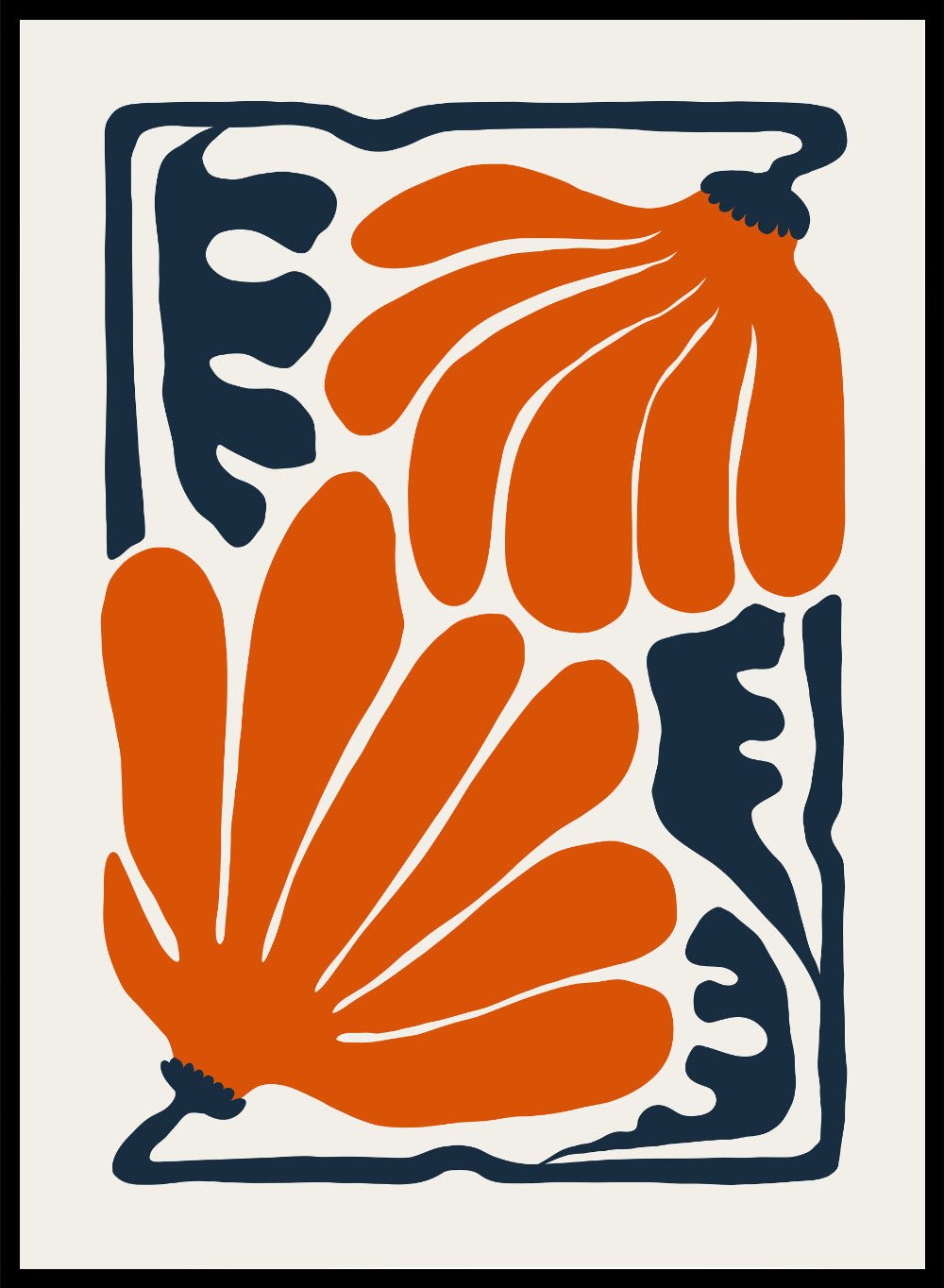 Abstract Botanical Art Print FM99_Sugar & Canvas