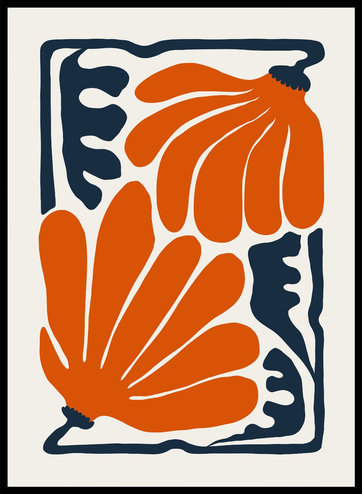 Abstract Botanical Art Print FM99_Sugar & Canvas