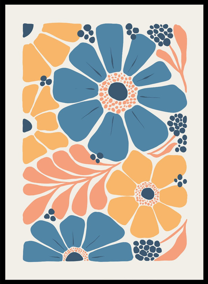 Abstract Botanical Art Print FM102_Sugar & Canvas