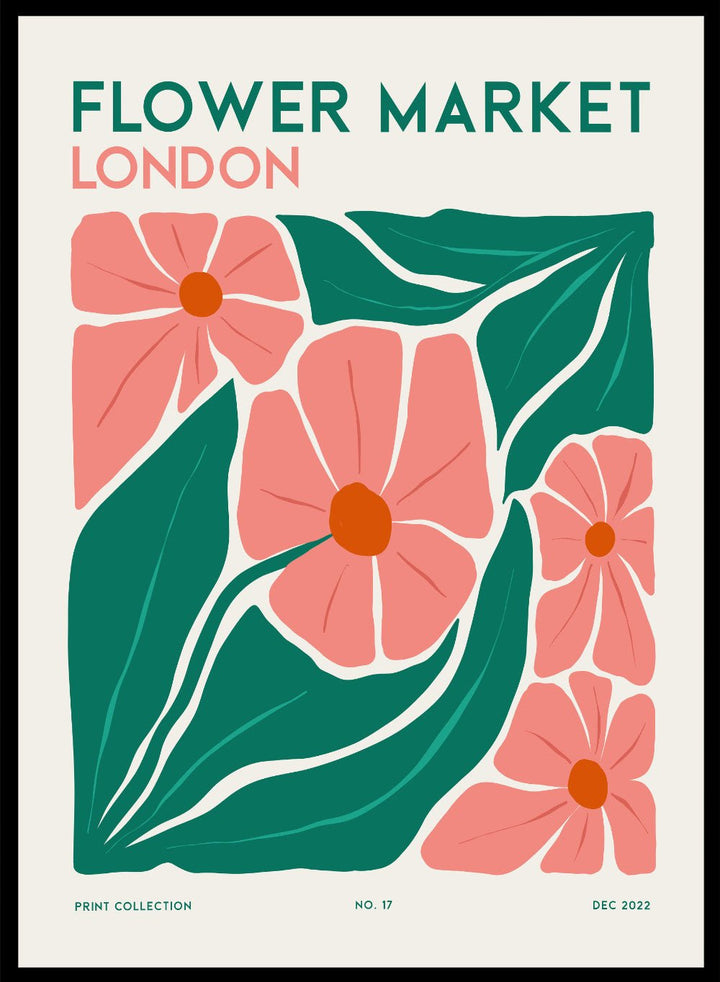 Flower Market London Abstract Art Print FM106_Sugar & Canvas