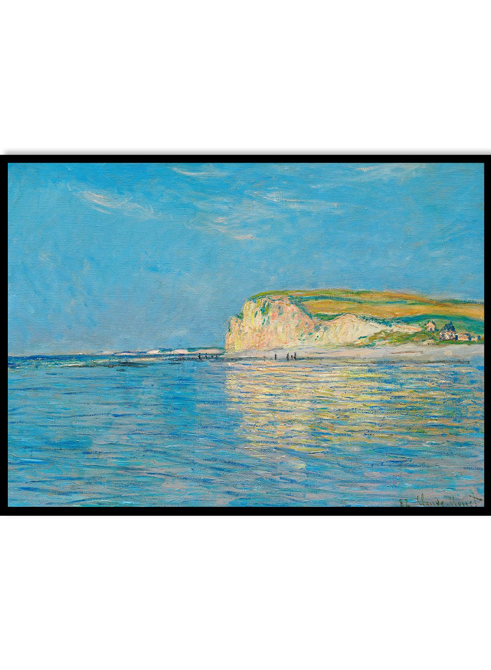 Low Tide at Pourville near Dieppe by Monet Print N41B_Sugar & Canvas