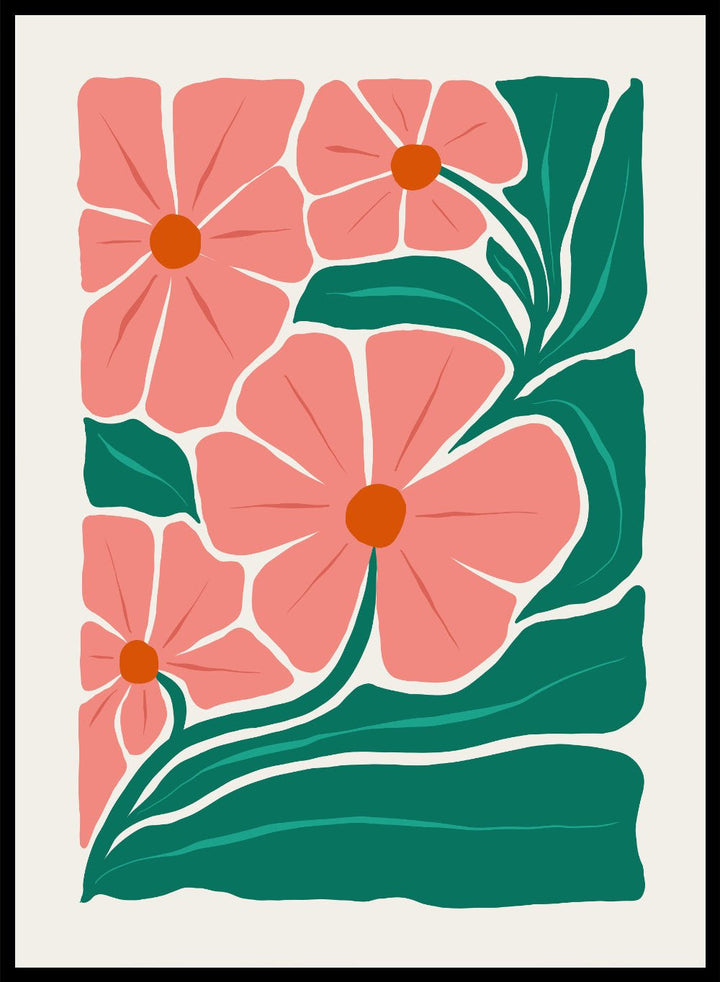 Abstract Botanical Art Print FM95_Sugar & Canvas