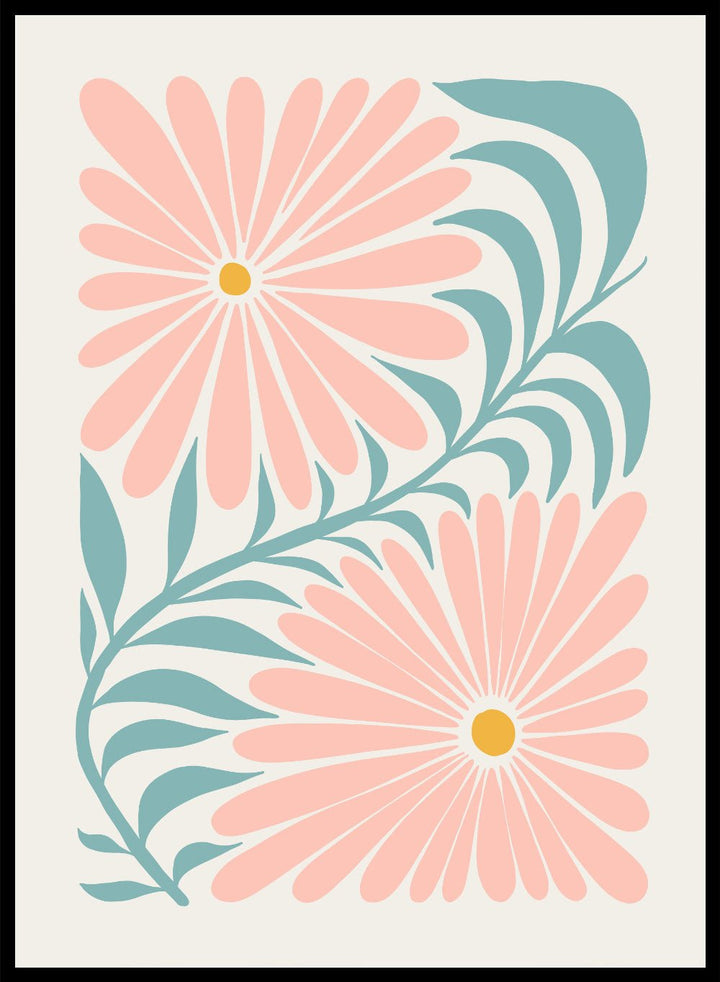 Abstract Botanical Art Print FM92_Sugar & Canvas