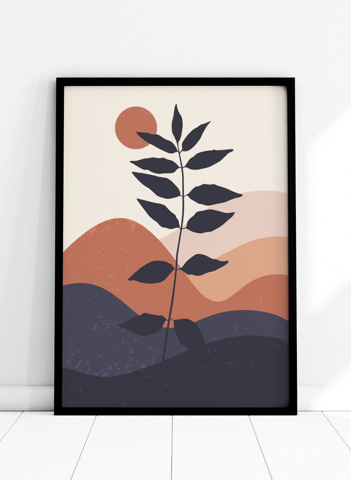 Abstract Plant Landscape Art Print_Sugar & Canvas