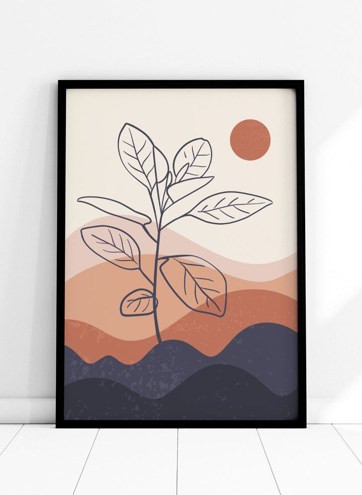 Abstract Plant Landscape Art Print_Sugar & Canvas