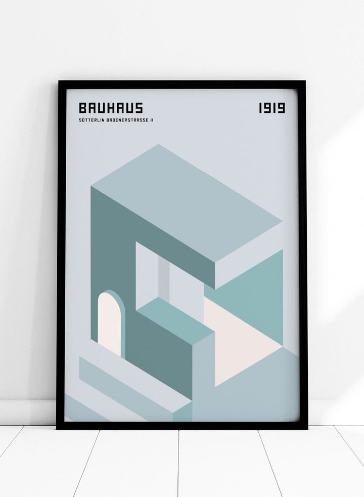 Bauhaus Architecture 1919 Art Print_Sugar & Canvas