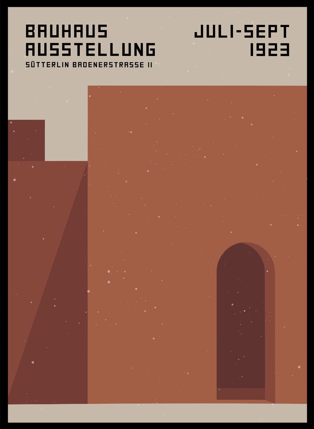 Bauhaus Architecture 1923 Art Print_Sugar & Canvas