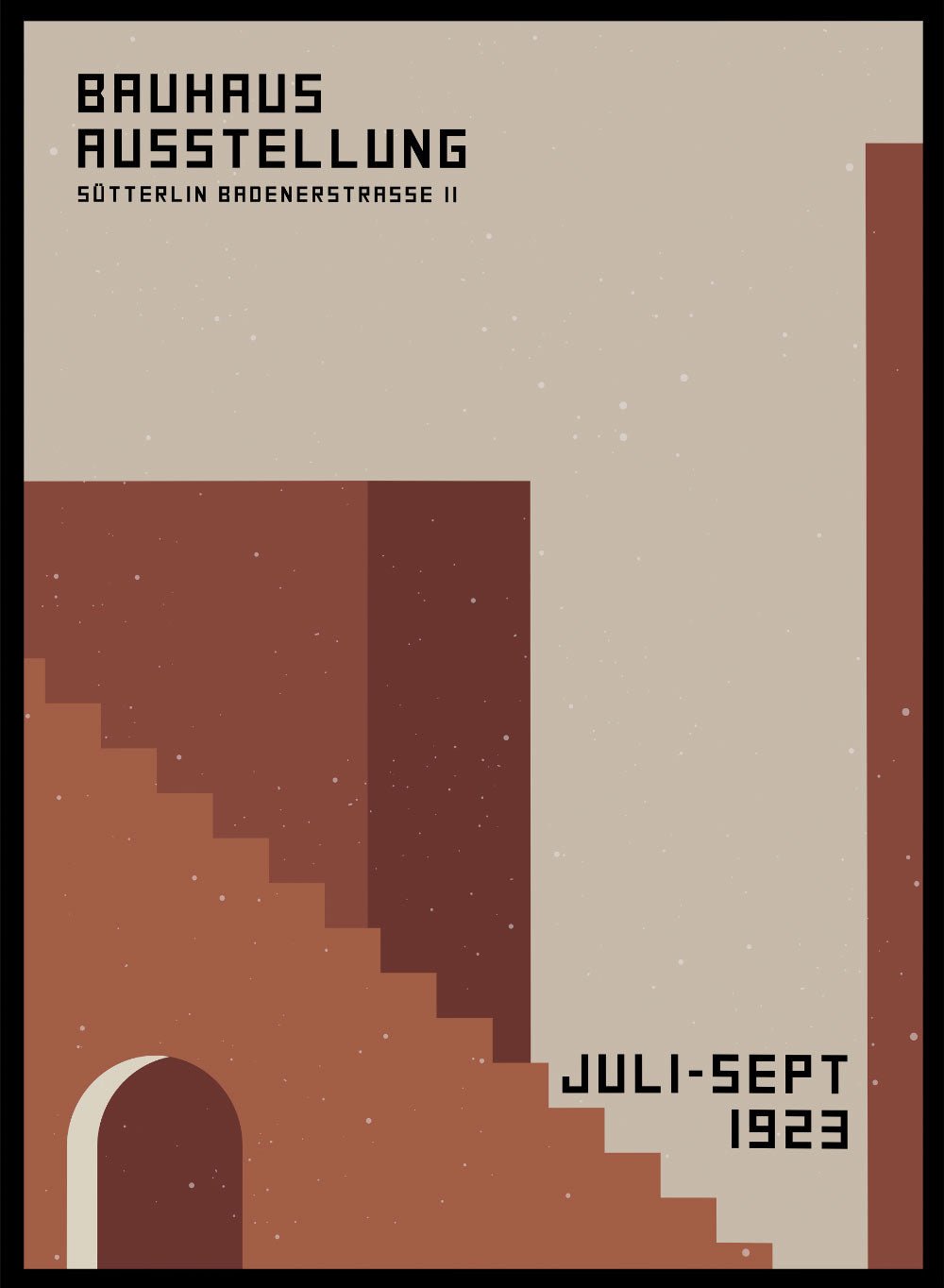 Bauhaus Architecture 1923 Art Print_Sugar & Canvas