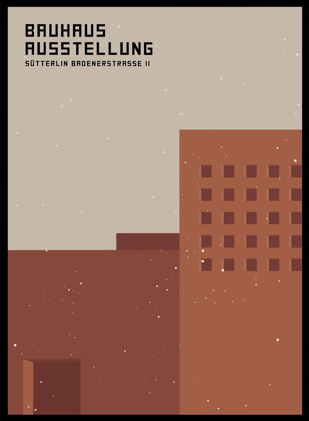 Bauhaus Architecture 1923 Art Print_Sugar & Canvas