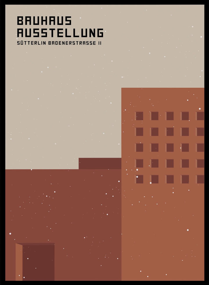 Bauhaus Architecture 1923 Art Print_Sugar & Canvas